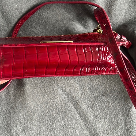 Brahmin Red Crocodile Embossed Crossbody Bag - Picture 5 of 6